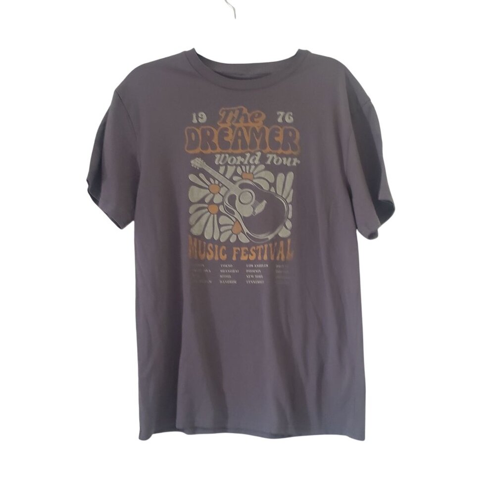 The Dreamer 1976 World Tour‎ Unisex Graphic Short Sleeve Shirt Festival Grunge